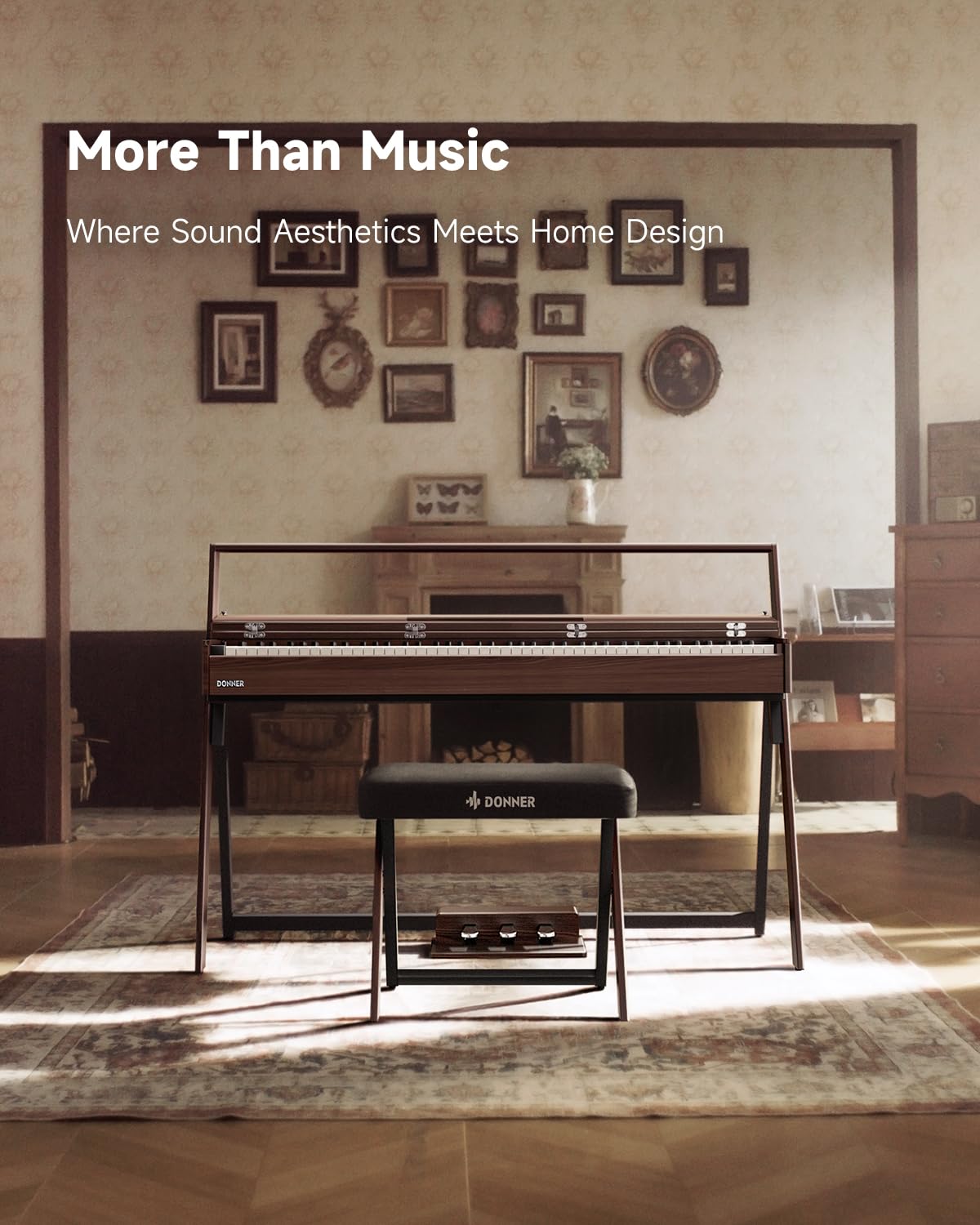 88 Key Weighted Digital Piano with Bluetooth R136691
