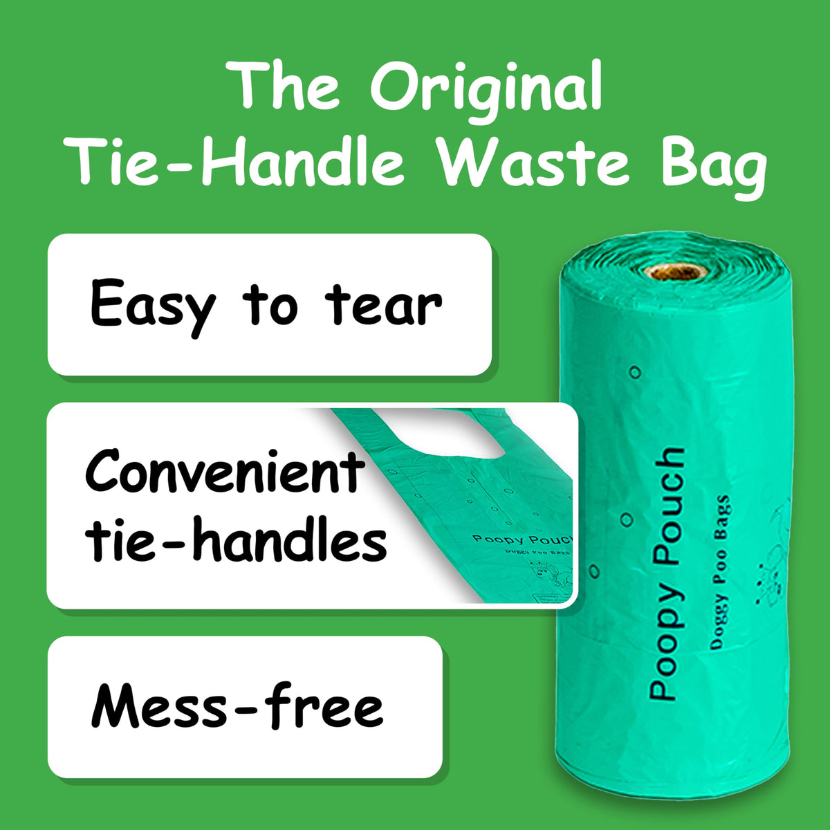 Lemon-Scented Tie-Handle Dog Poop Bags 2,000pcs F712695
