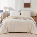 White King Size Sherpa Fleece Down Alternative Comforter Set Z802674
