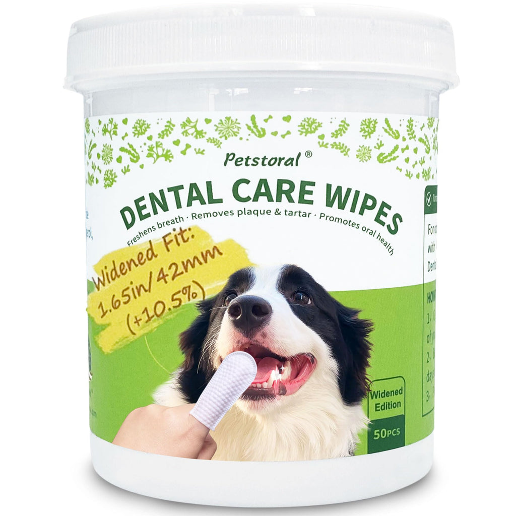 Dental Care Wipes for Dogs and Cats, 50 Count V29418