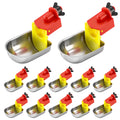 12 Pcs Stainless Self-Filling Chicken Water Cups J1163