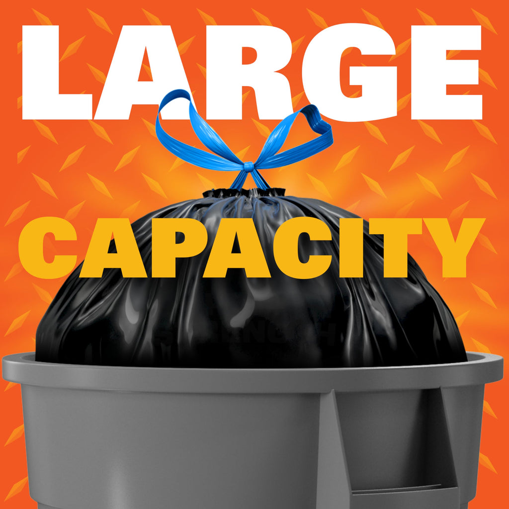 39 Gallon Black Heavy Duty Trash Bags K136