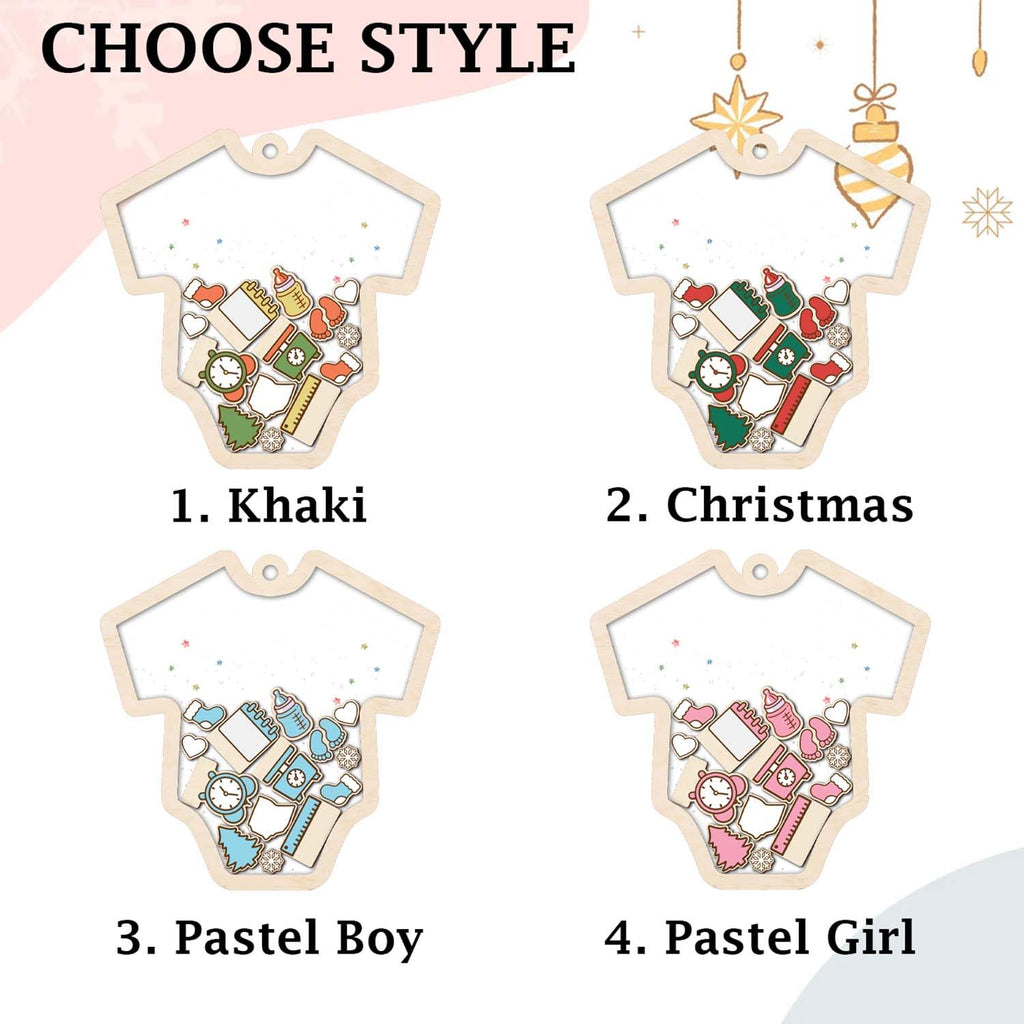 Baby's First Christmas Ornament 2026 Acrylic Wooden 5" P281293