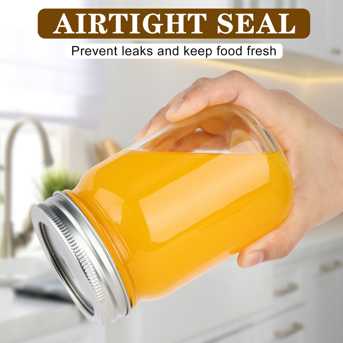 20 Pack 12 oz Mason Jars with Lids and Bands Y358