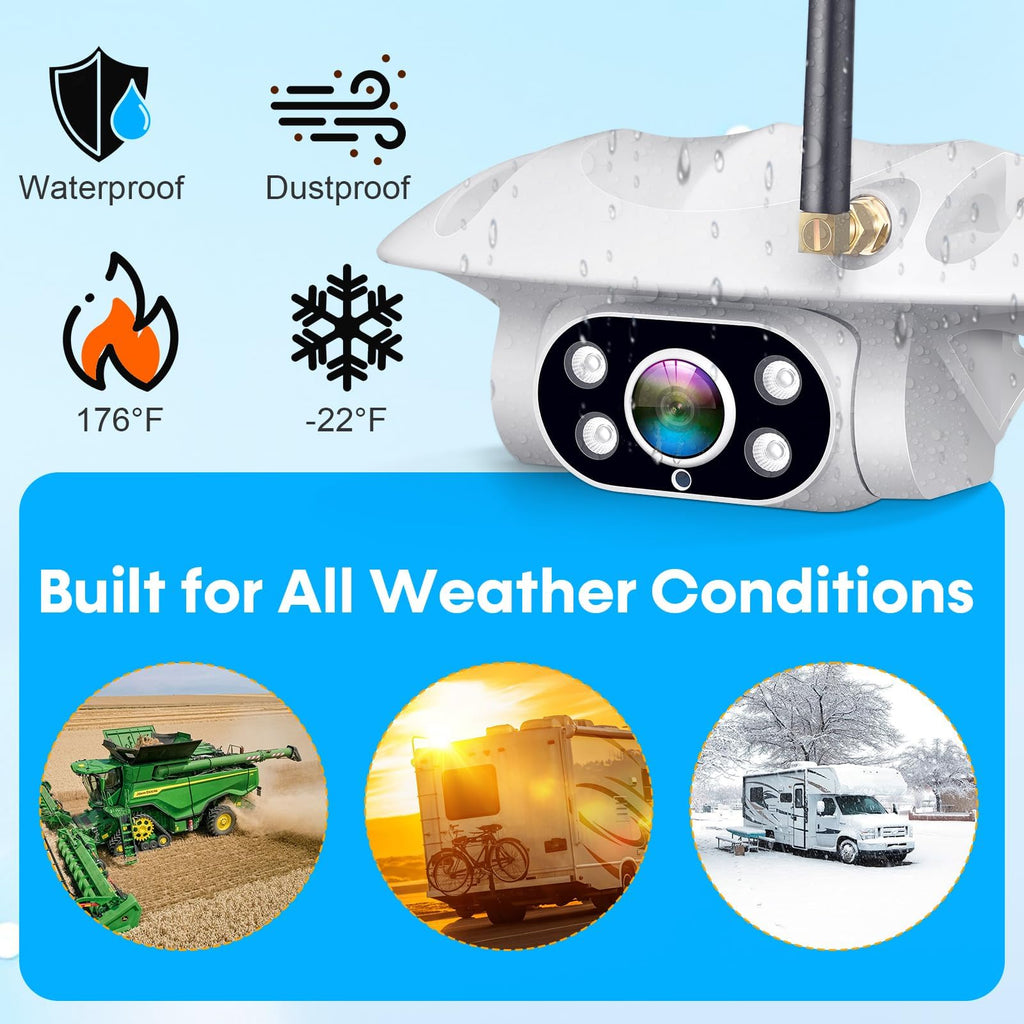 Wireless RV Backup Camera 1080P HD with 7″ DVR Monitor L518