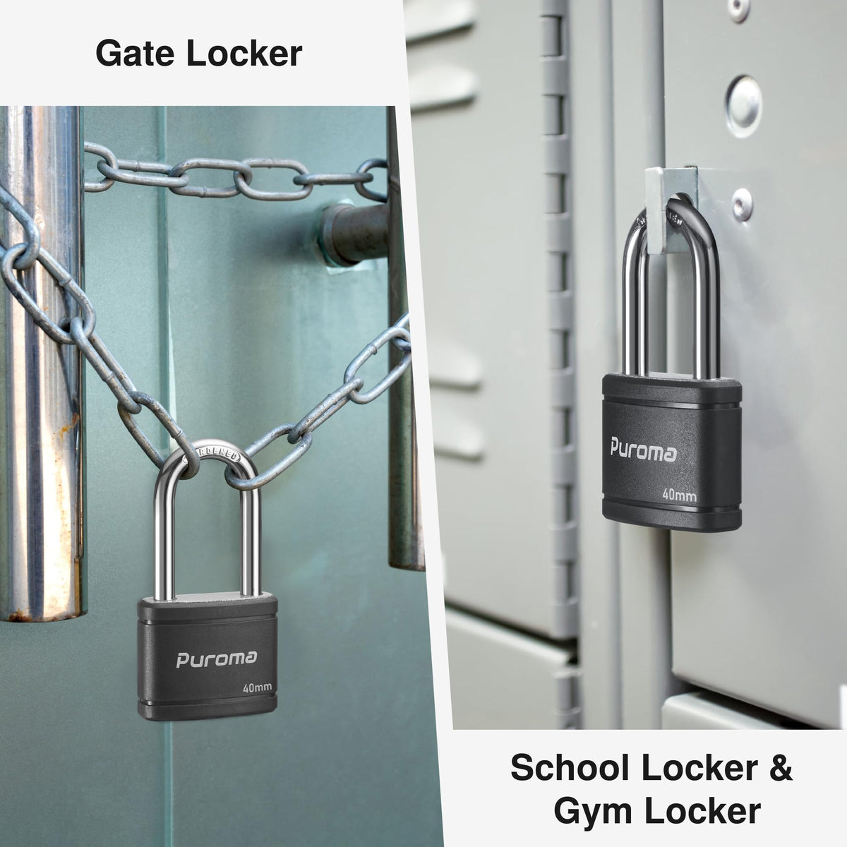 4 Keyed Padlock 6 Keys Alike 40mm A58843