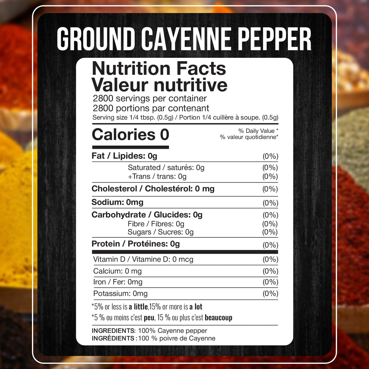 Cayenne Pepper Powder 5 LB Red Pepper Spice J512943