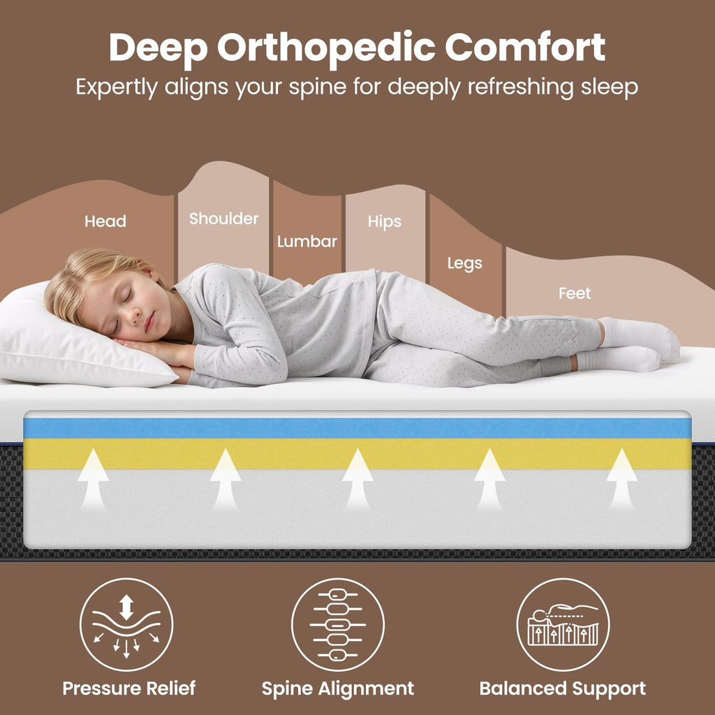 Twin Size 8 Inch Memory Foam Mattress U4836