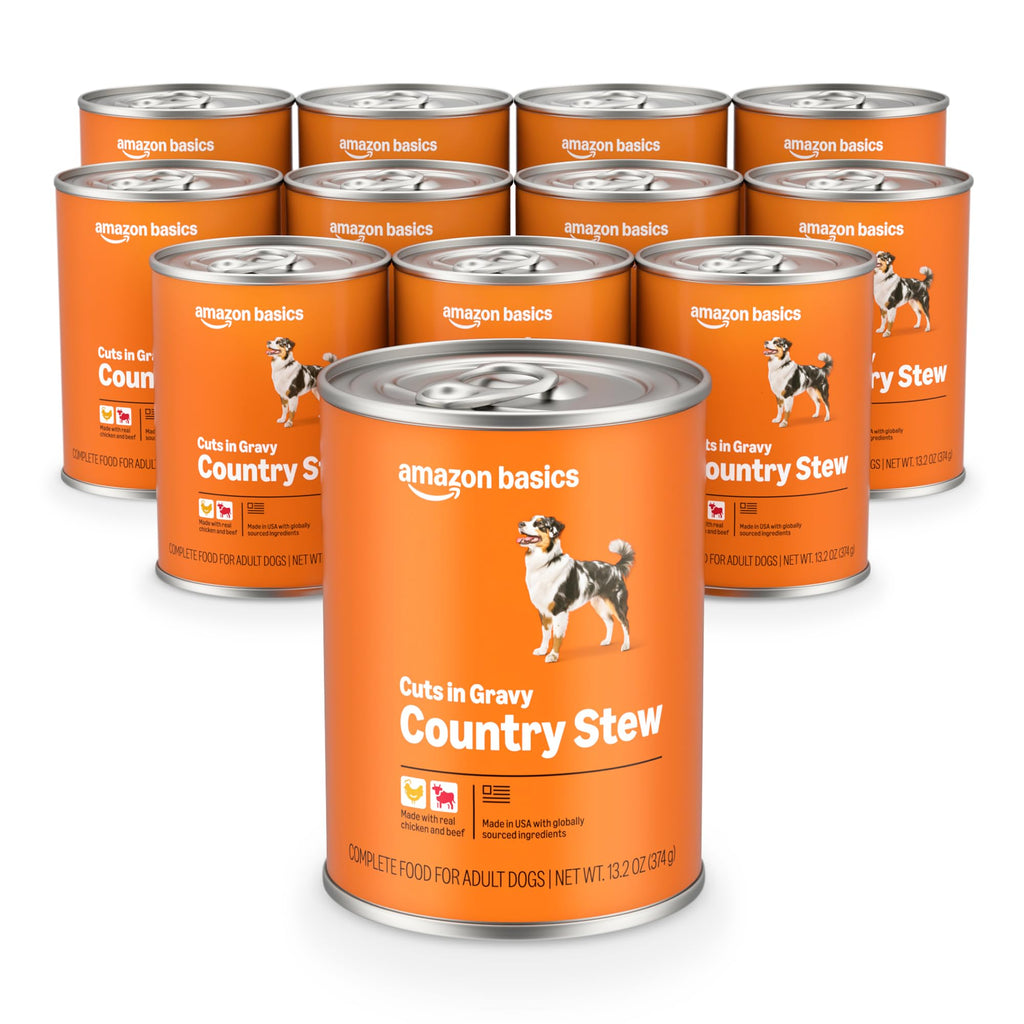 Wet Dog Food Country Stew Cuts in Gravy 13.2 oz (Pack of 12) R991298