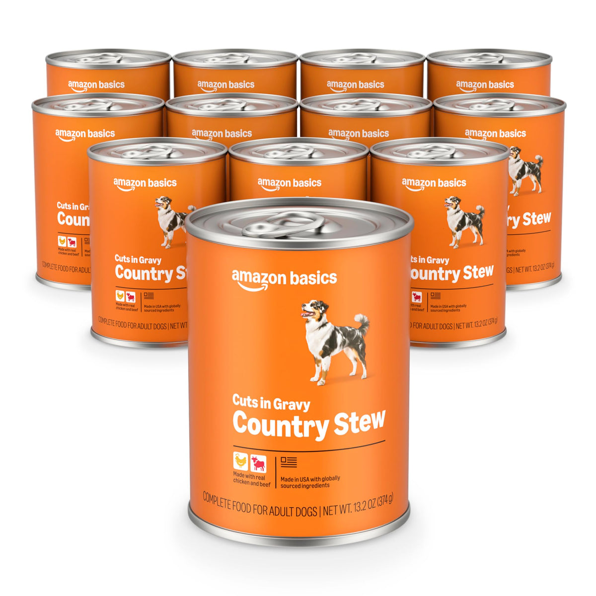 Wet Dog Food Country Stew Cuts in Gravy 13.2 oz (Pack of 12) R991298