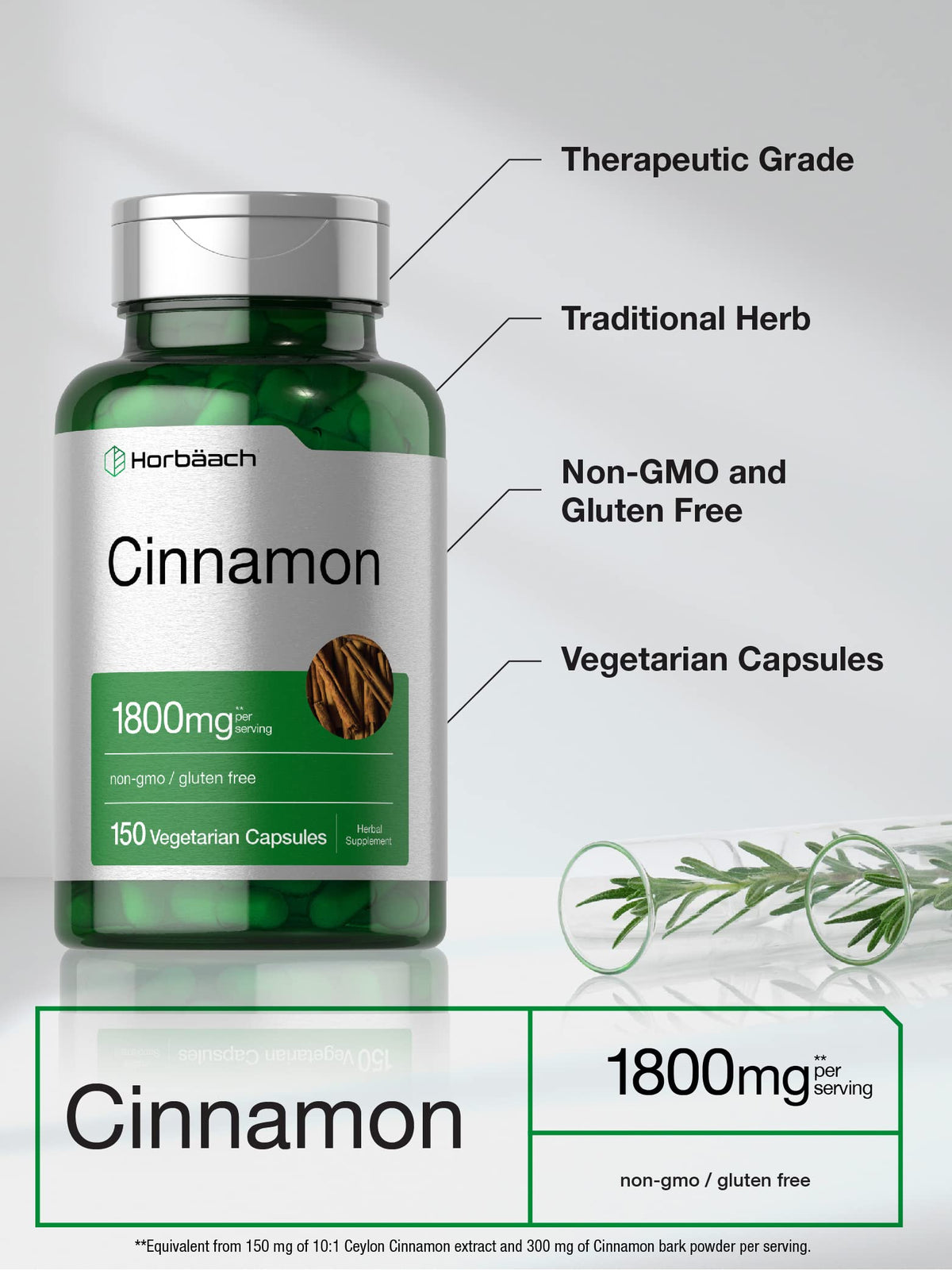 Cinnamon Capsules 150 Count N290