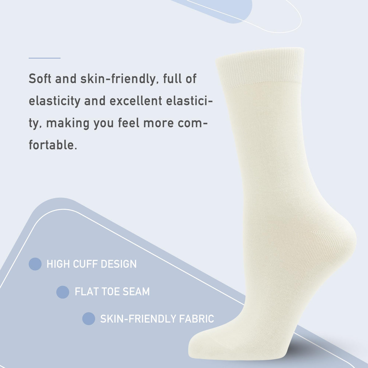 Viscose Bamboo Crew Socks 5 Pairs C1496