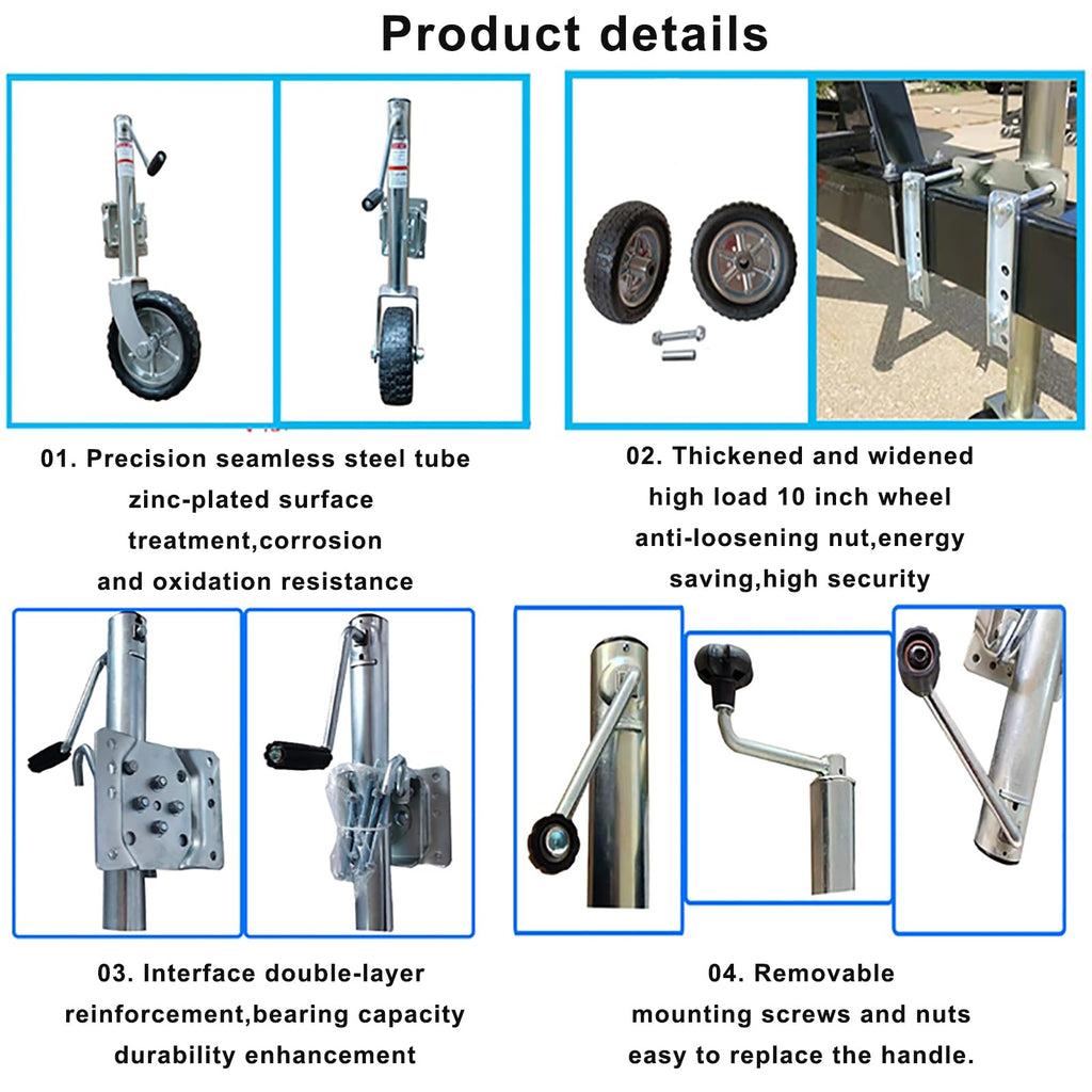 Boat Trailer Jack with Wheels L7092