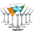 Martini Glasses Set of 7, 6 oz Reusable Cocktail Glasses with Stem H56236