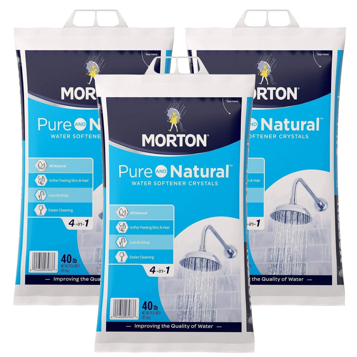 Water Softener Salt Crystals 40 lb Bag 3 Pack I799