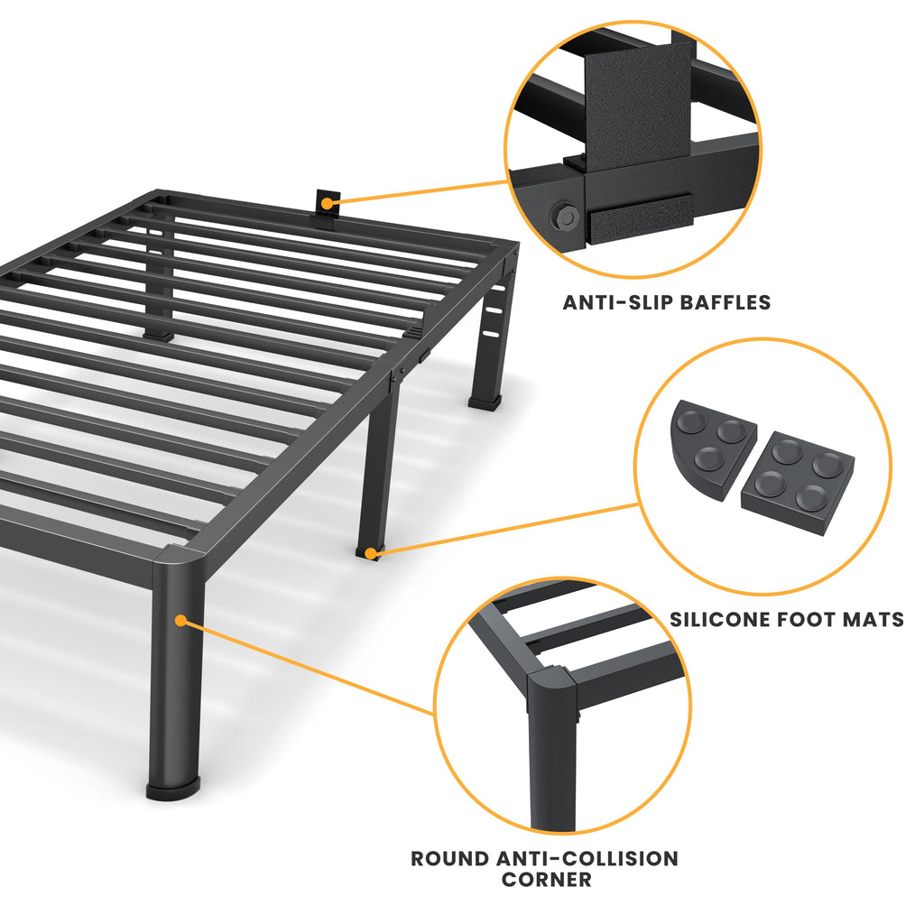14 Inch Twin Metal Bed Frame X877