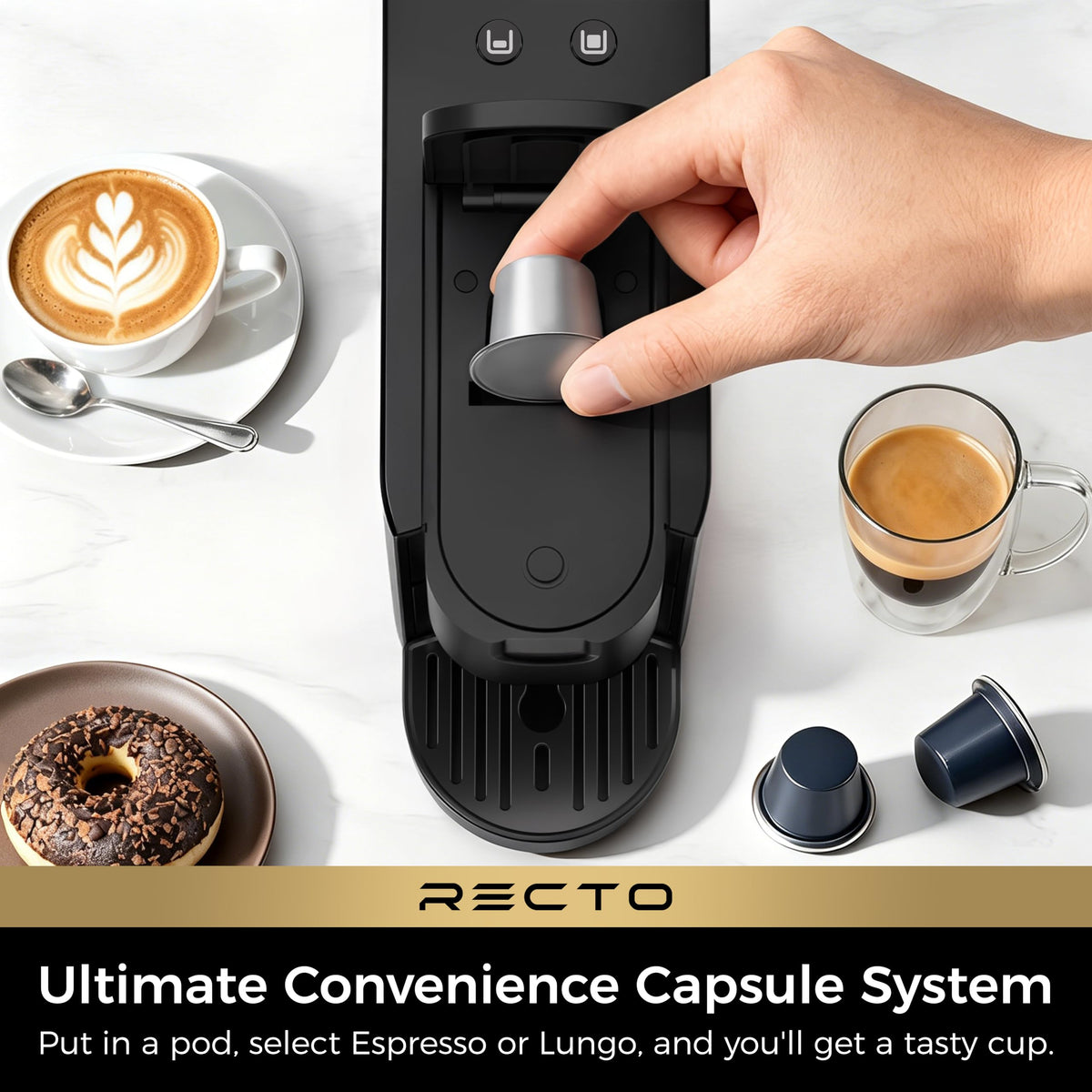 Black Espresso Machine R18973