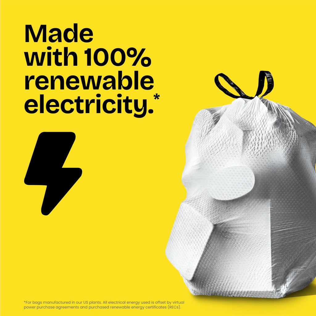 Small 4 Gallon Drawstring Trash Bags 80 Count U9714