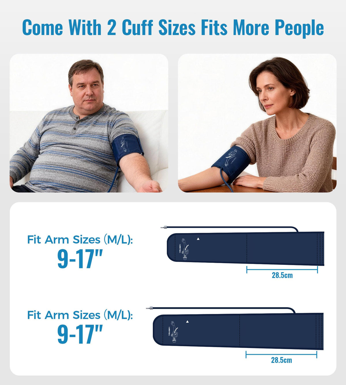 Blood Pressure Monitor with 2 Cuffs F693
