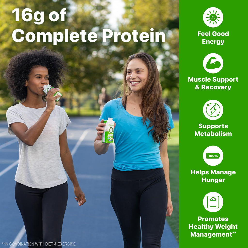 Organic Protein Shake, 16g Grass Fed Whey, 11 Fl Oz (12 Pack) G55801