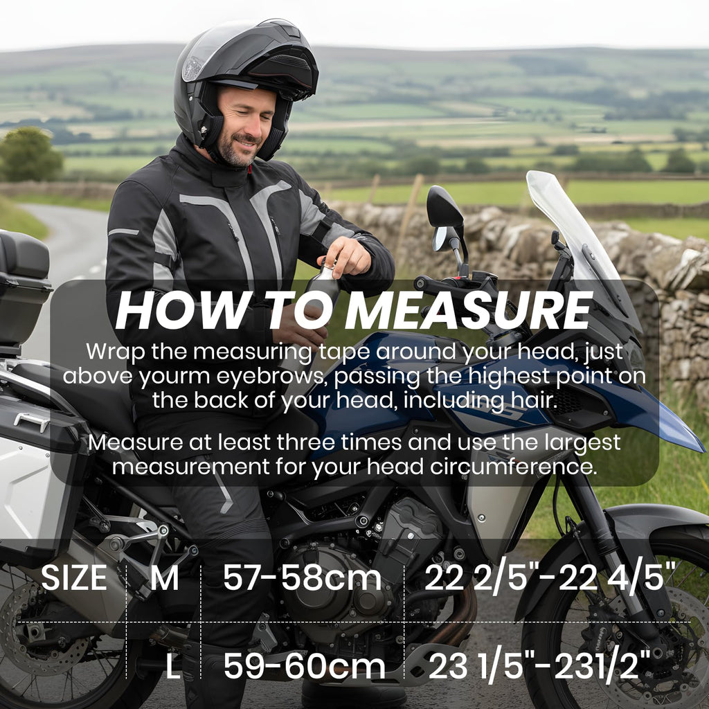 Modular Flip Up Motorcycle Helmet with Dual Visor K24347