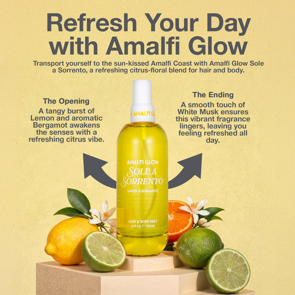 Hair & Body Mist Lemon & Orange Blossom 120 ml S5423