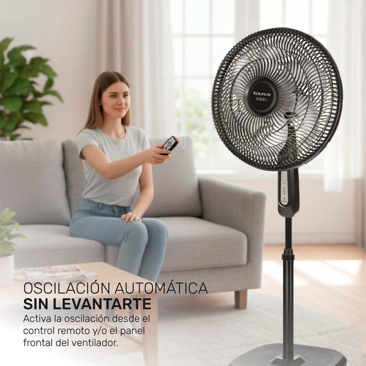 16" Oscillating Pedestal Fan with Remote Z521766
