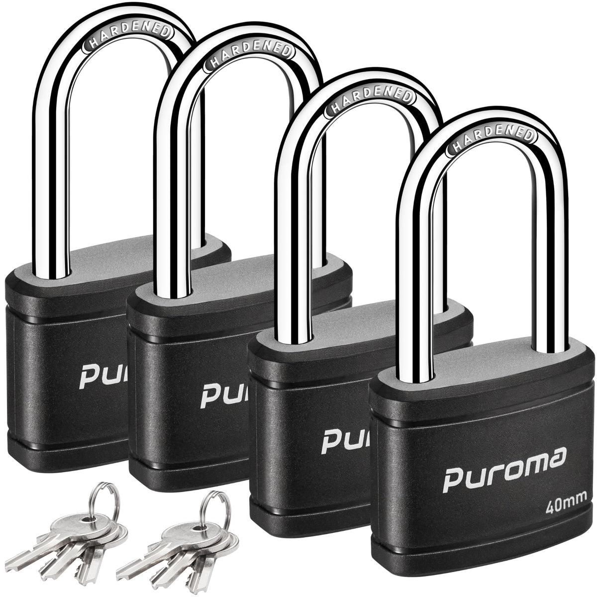 4 Keyed Padlock 6 Keys Alike 40mm A58843