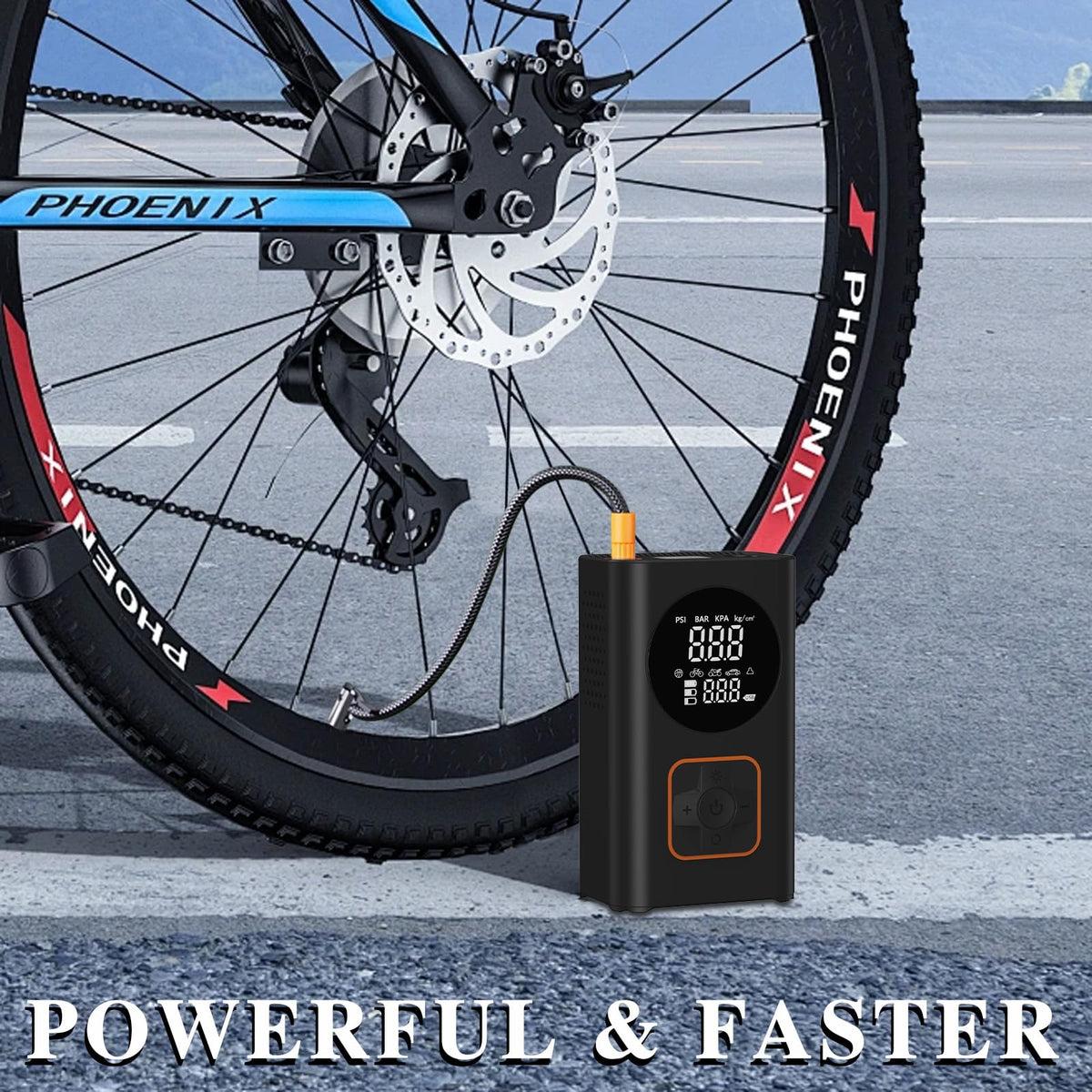 150 PSI Portable Air Compressor with Digital Pressure Gauge V22204
