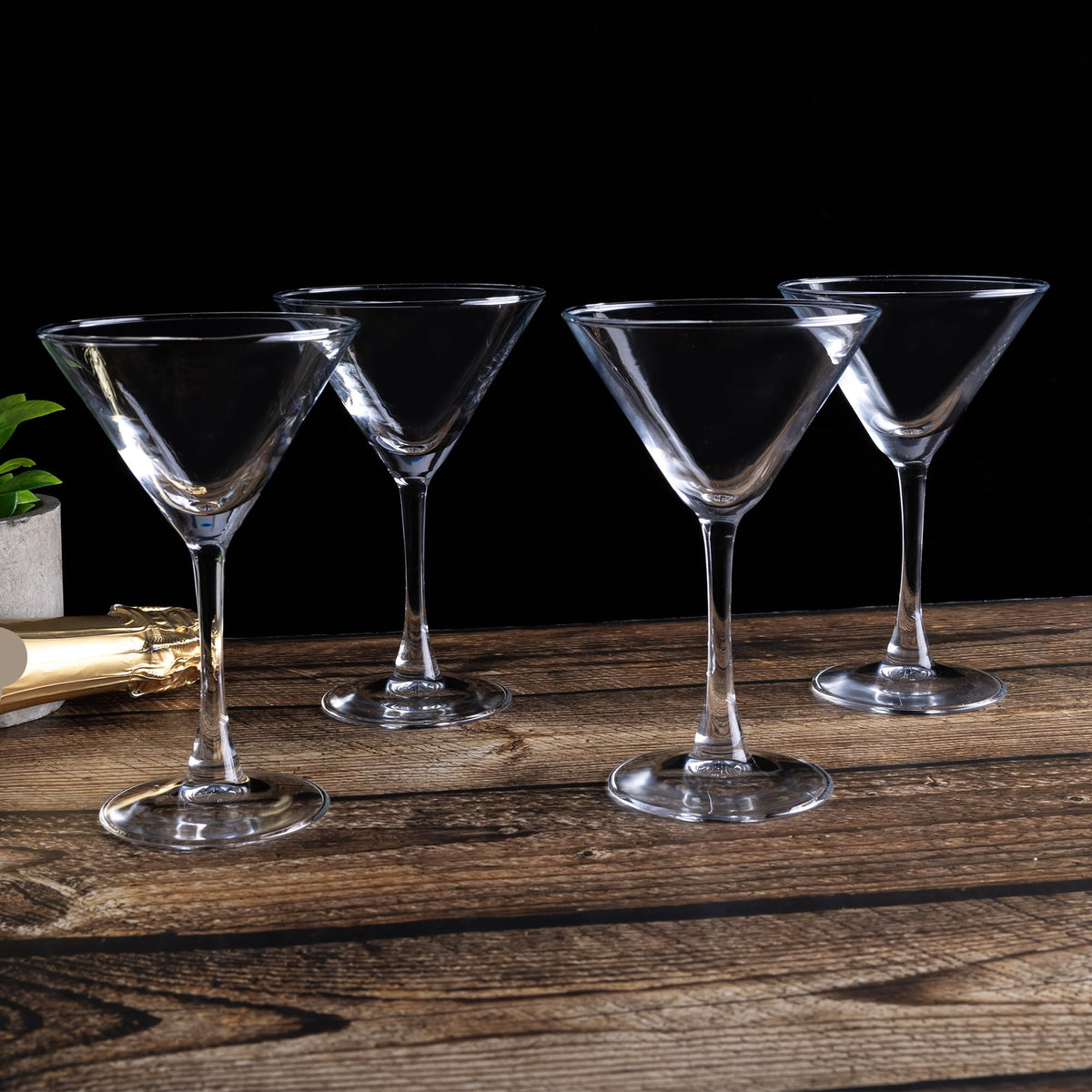 Martini Glasses Set of 7, 6 oz Reusable Cocktail Glasses with Stem H56236