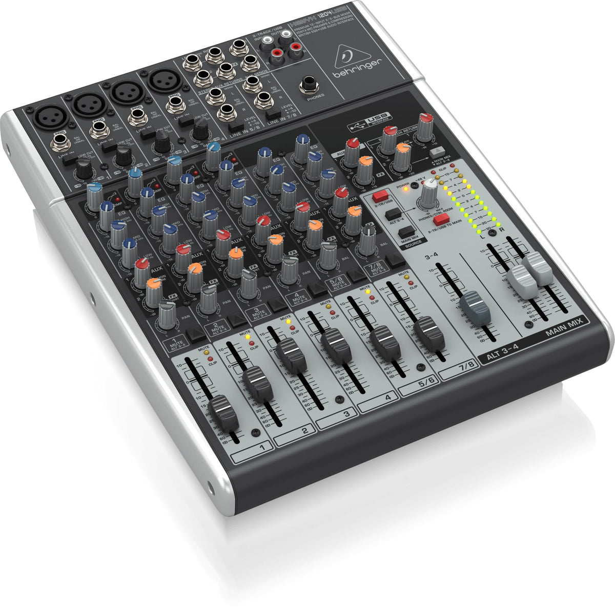 12-Input 2/2-Bus Mixer with Mic Preamps and USB Audio Interface G30018