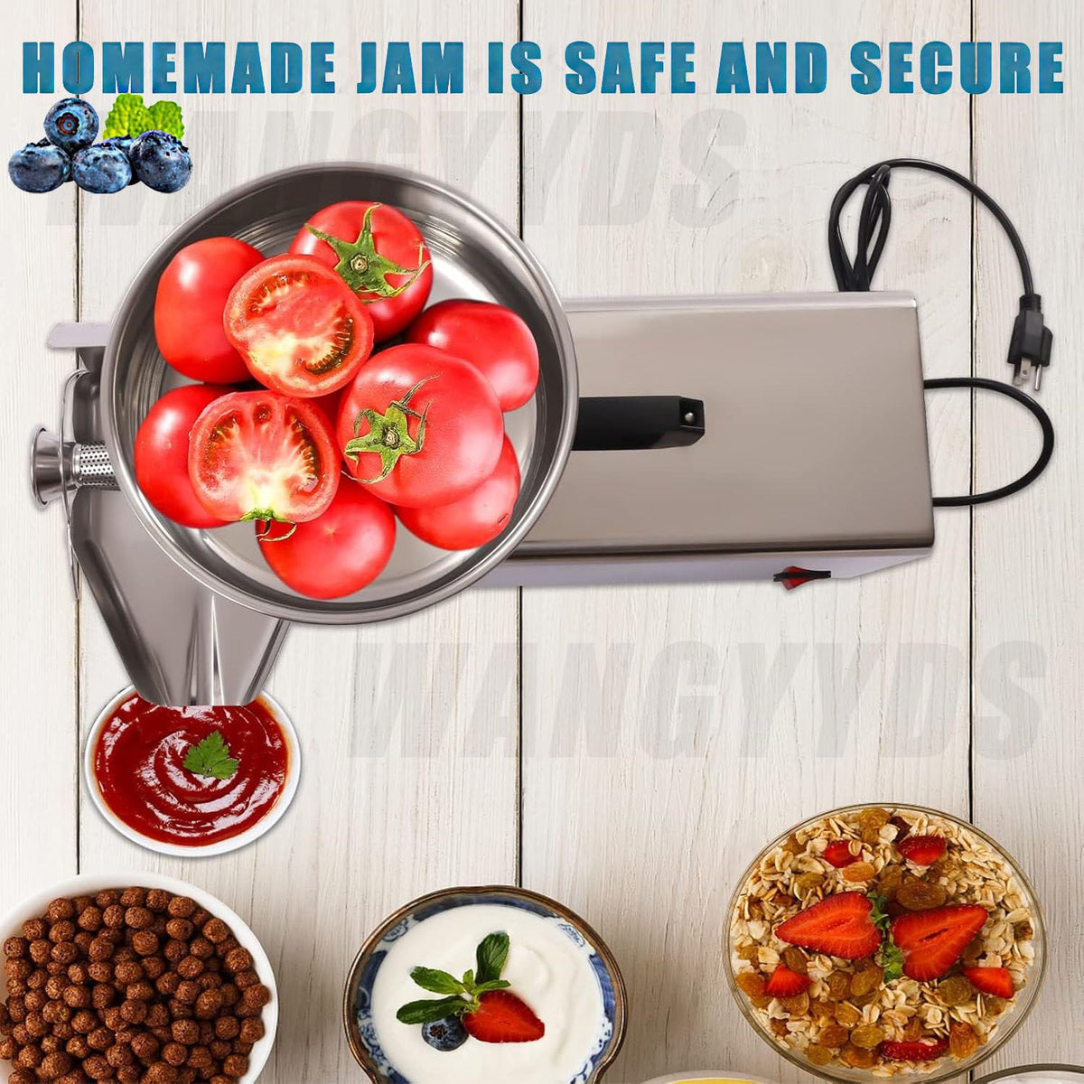 450W Electric Tomato Strainer Stainless Steel G558