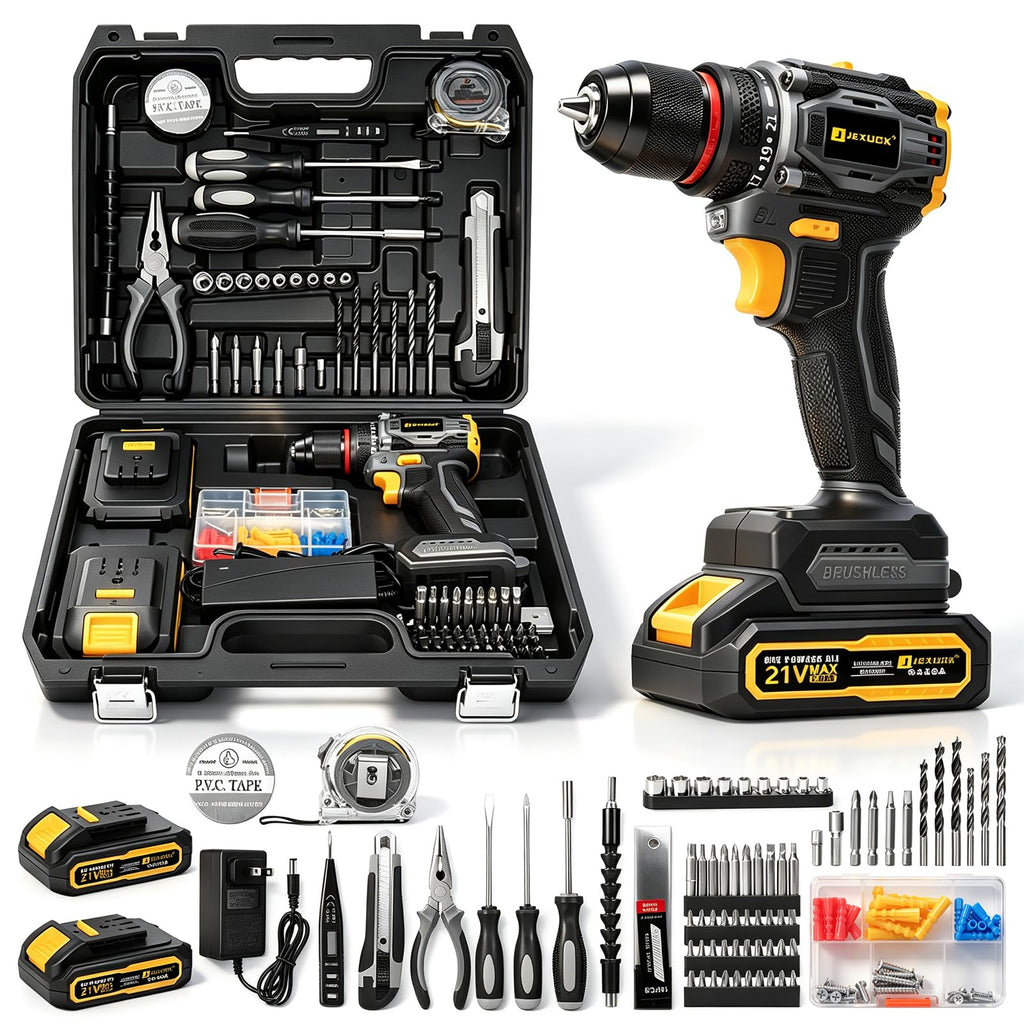 Cordless Drill Set 21V Brushless with 2 x 2.0Ah Battery U70468
