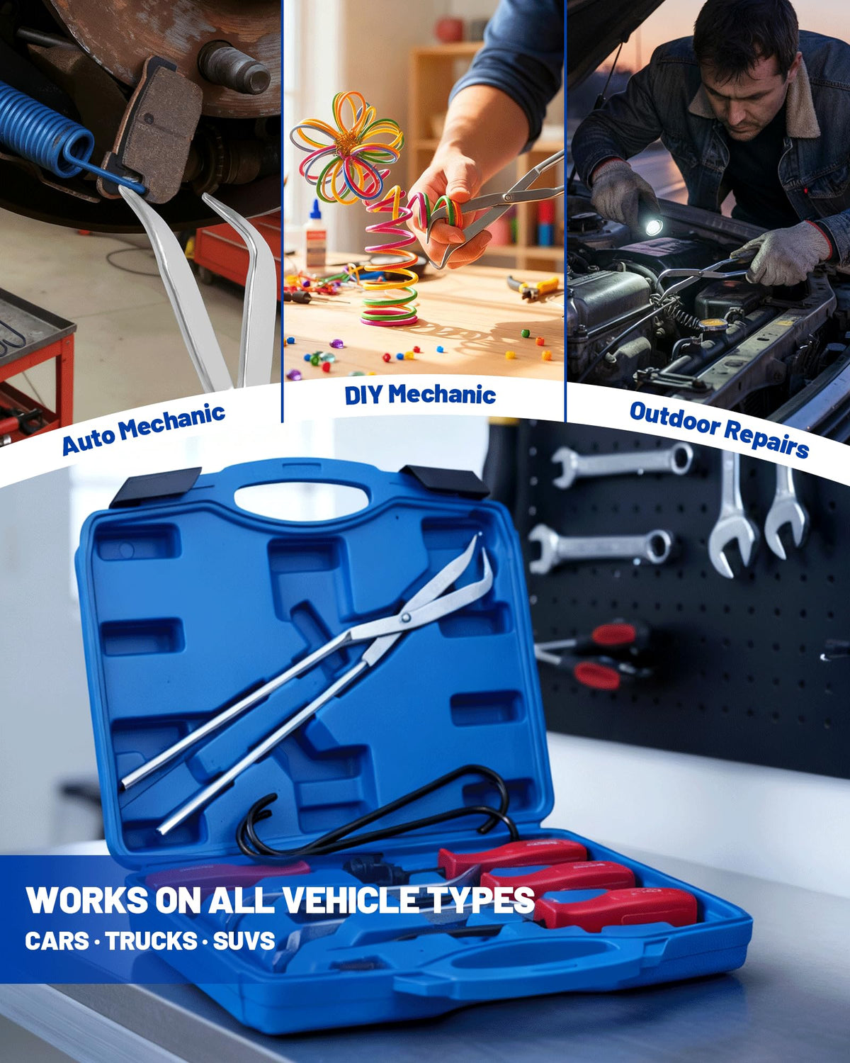 10-Piece Drum Brake Tool Kit with Case & Gloves G82670