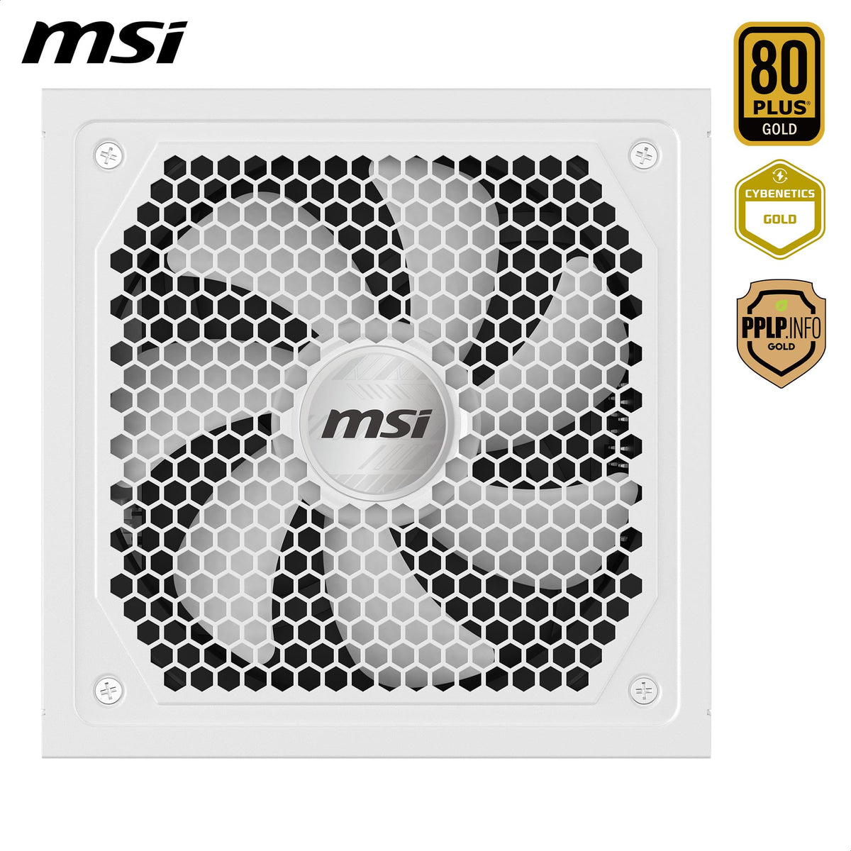 White 1000W Fully Modular 80+ Gold ATX 3.1 Power Supply I222191