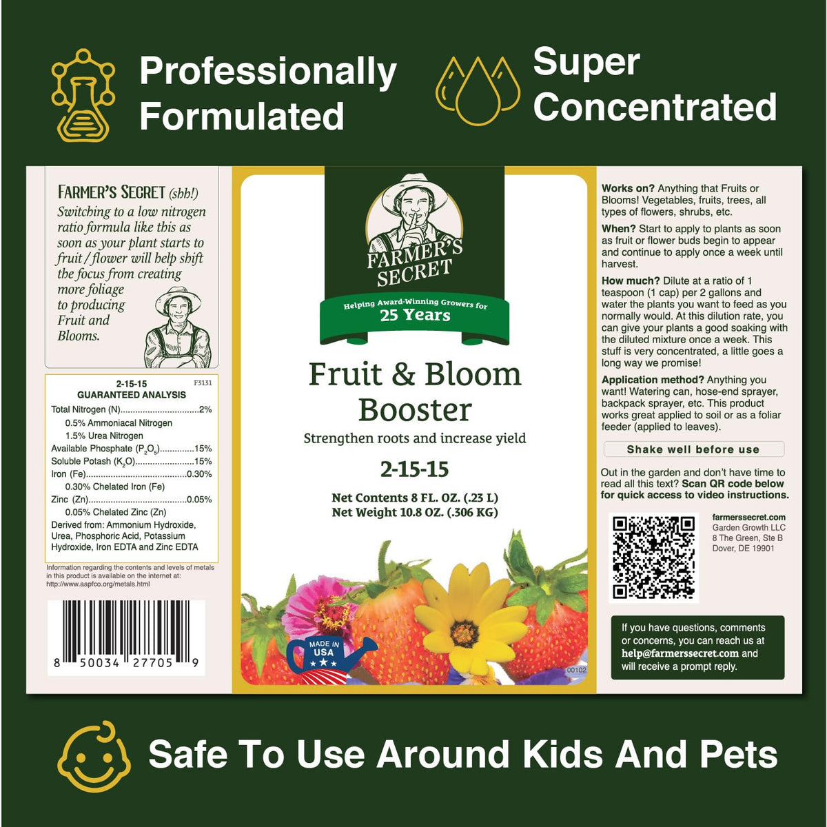 Concentrated Fruit & Flower Fertilizer 32oz L277