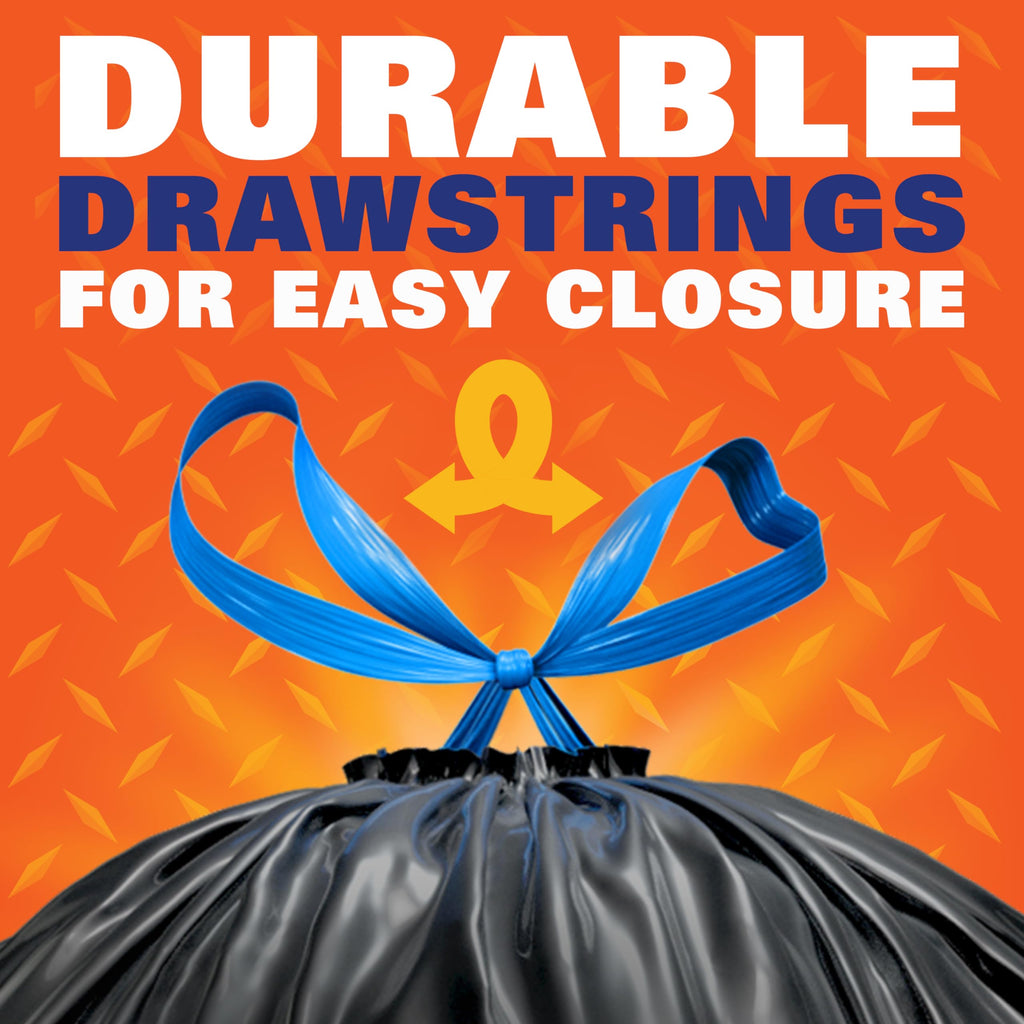 39 Gallon Black Heavy Duty Trash Bags K136