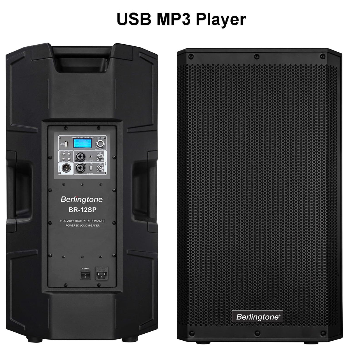 12-Inch Powered PA Speaker with Bluetooth, USB Port, XLR Inputs D894