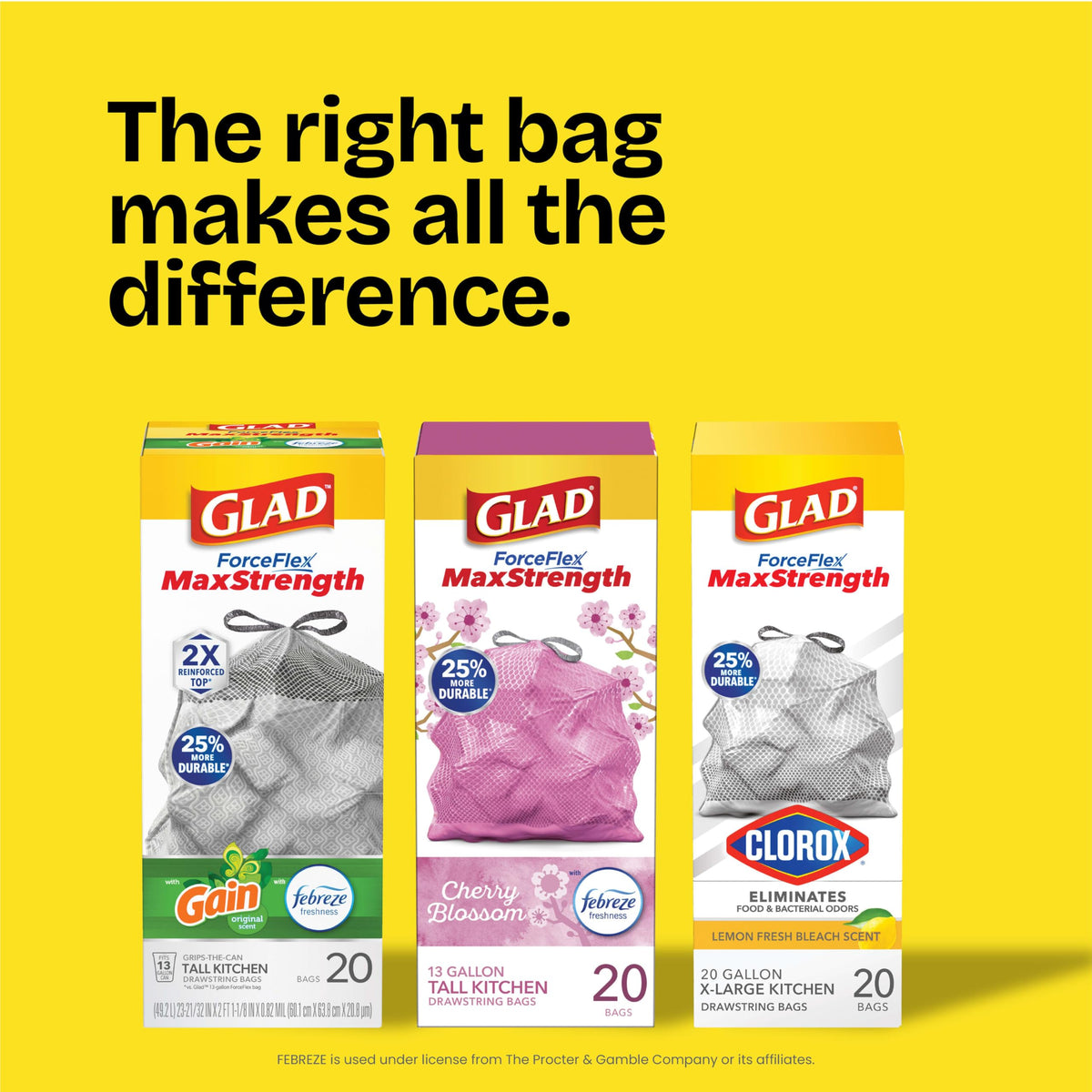 Small 4 Gallon Drawstring Trash Bags 80 Count U9714
