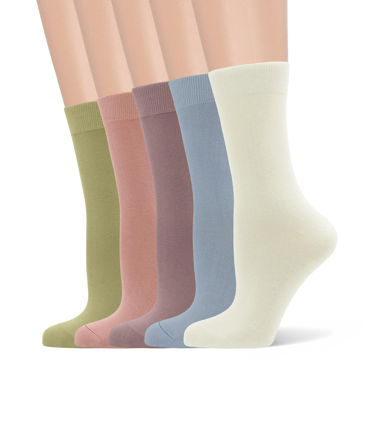 Viscose Bamboo Crew Socks 5 Pairs C1496