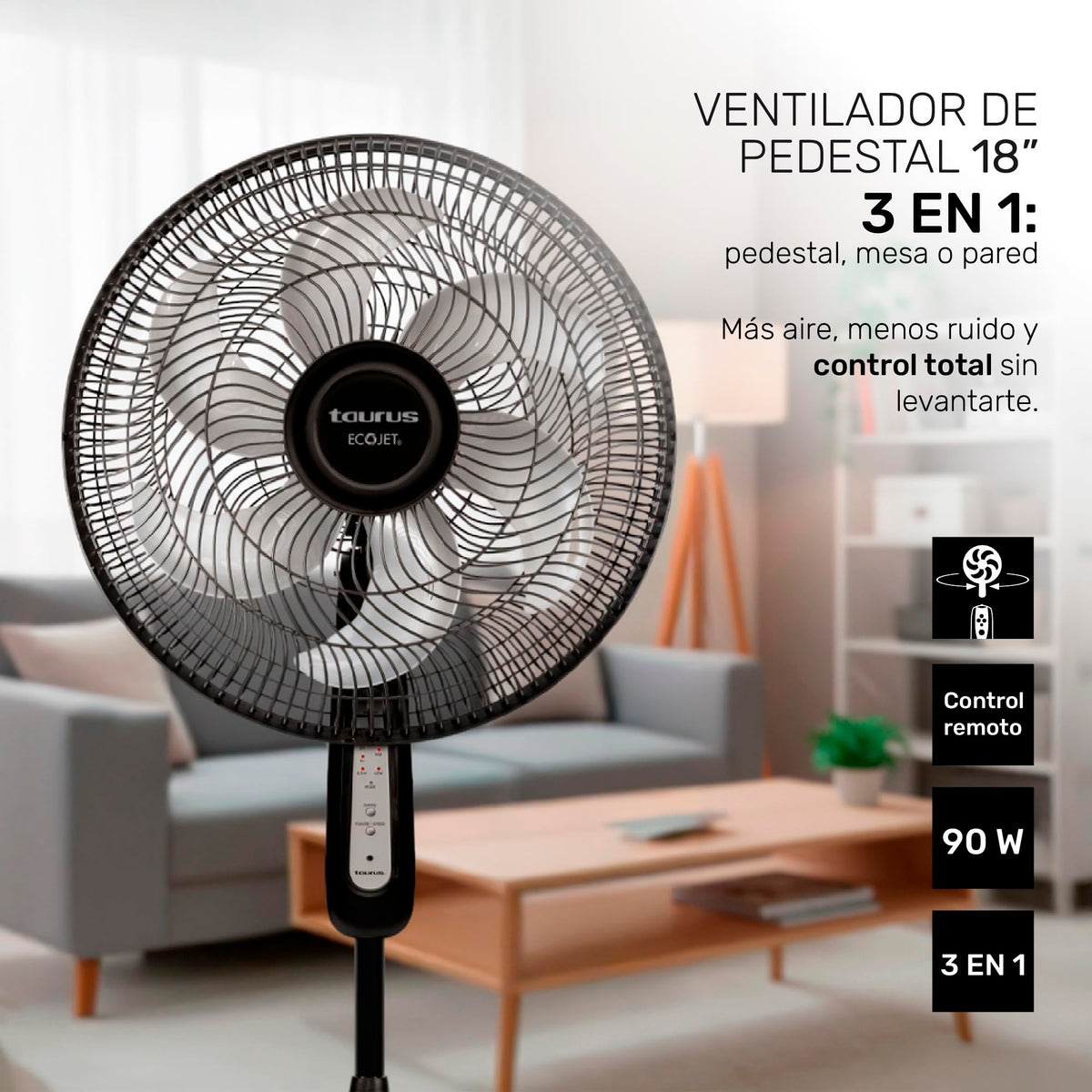 16" Oscillating Pedestal Fan with Remote Z521766