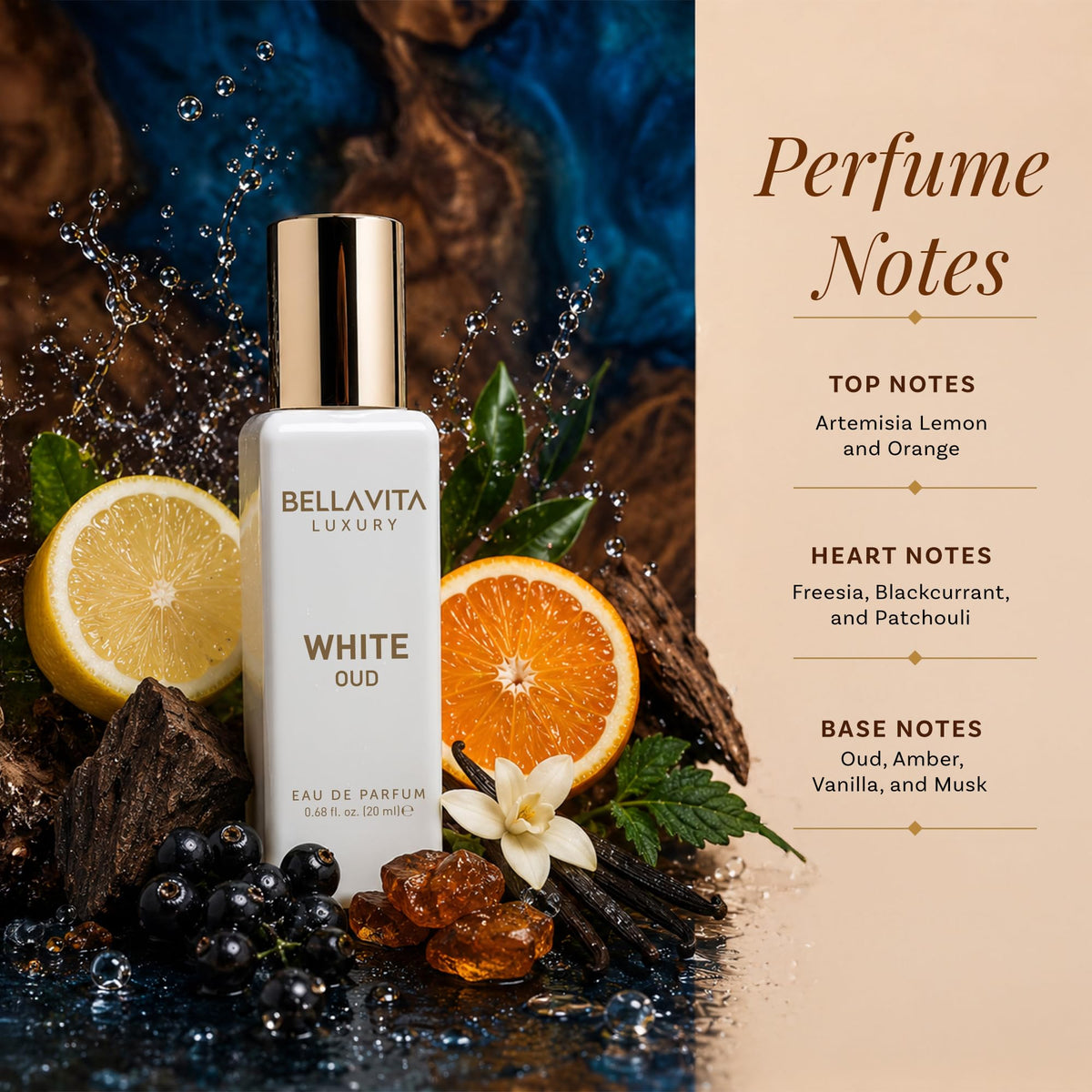 Unisex Perfume Gift Set with Honey & White Oud K609
