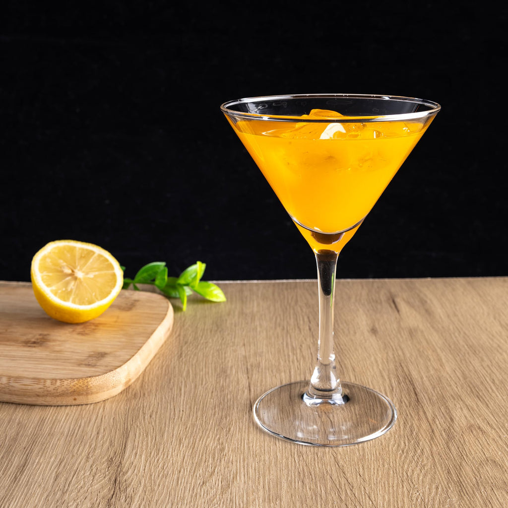Martini Glasses Set of 7, 6 oz Reusable Cocktail Glasses with Stem H56236