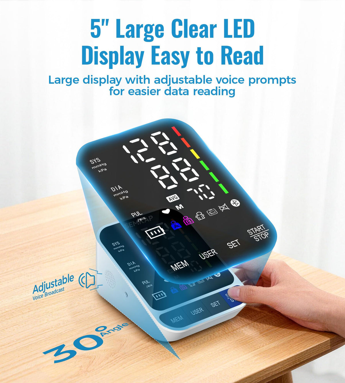 Blood Pressure Monitor with 2 Cuffs F693