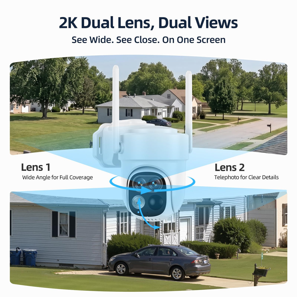 Wireless Outdoor Security Cameras 4-Cam System with Hub W14455