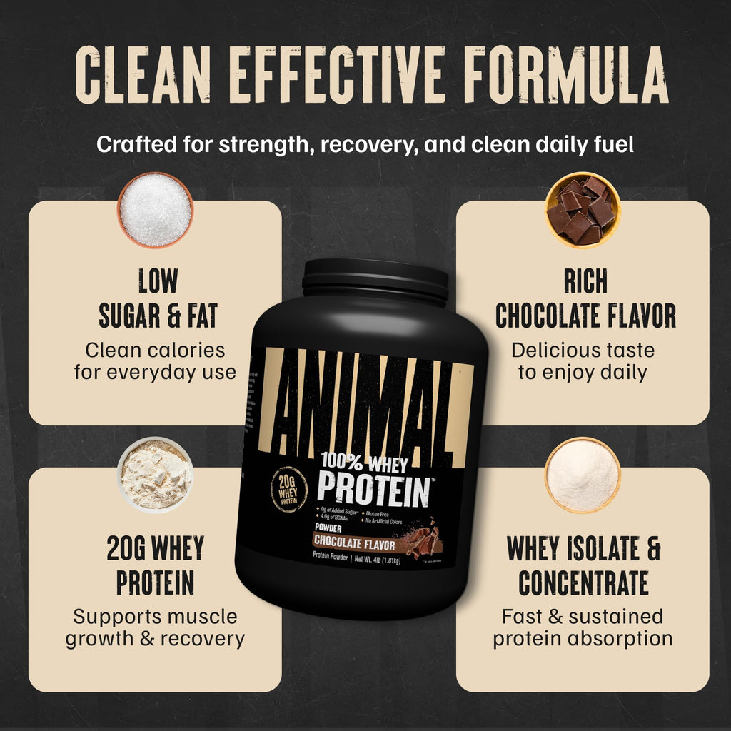 100% Whey Protein Powder Chocolate 4LB P547