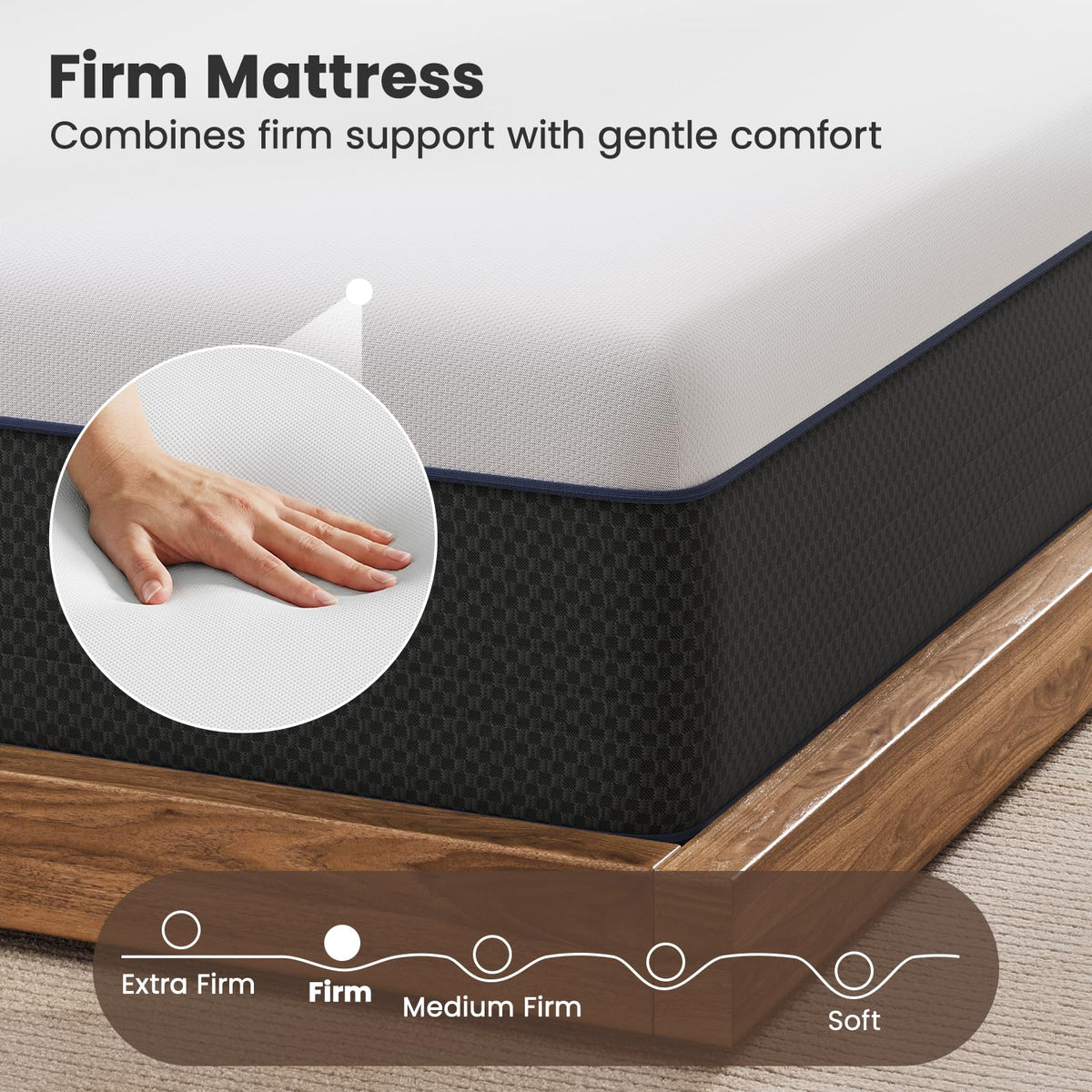 Twin Size 8 Inch Memory Foam Mattress U4836