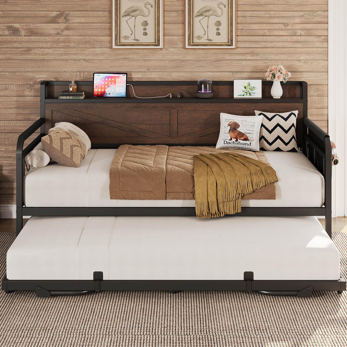 Twin Daybed with Pop Up Trundle M632